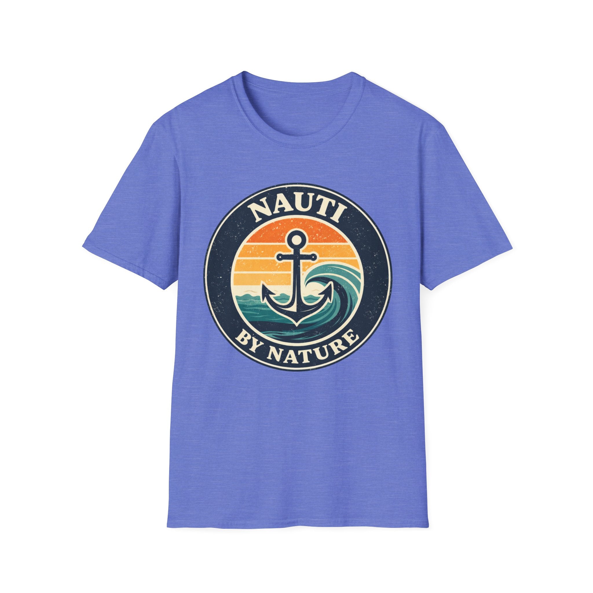 Nauti By Nature Anchor T-Shirt – Vintage Sunset Nautical Tee