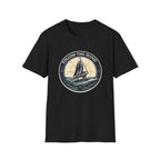 Nautical 'Follow the Wind' Sailboat T-Shirt – Vintage Ocean Crew Tee