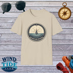 Sailboat Compass T-Shirt — "Departure Pending" Nautical Graphic Tee