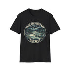 Get Wet Surf Tee — “F*ck the Forecast” Ocean Wave T-Shirt