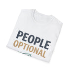 People Optional T-Shirt — Funny Beach Vibe Tee for Introverts