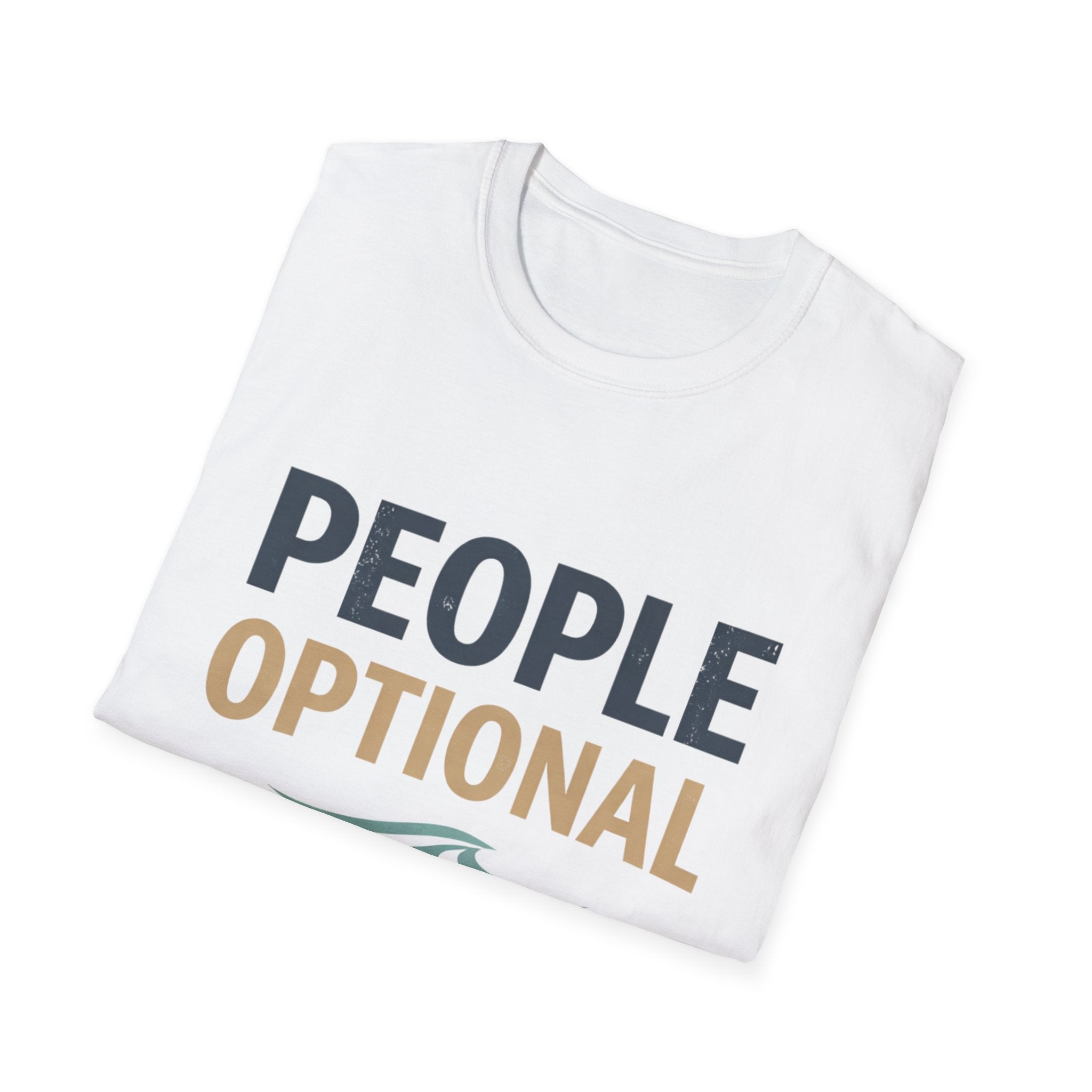 People Optional T-Shirt — Funny Beach Vibe Tee for Introverts
