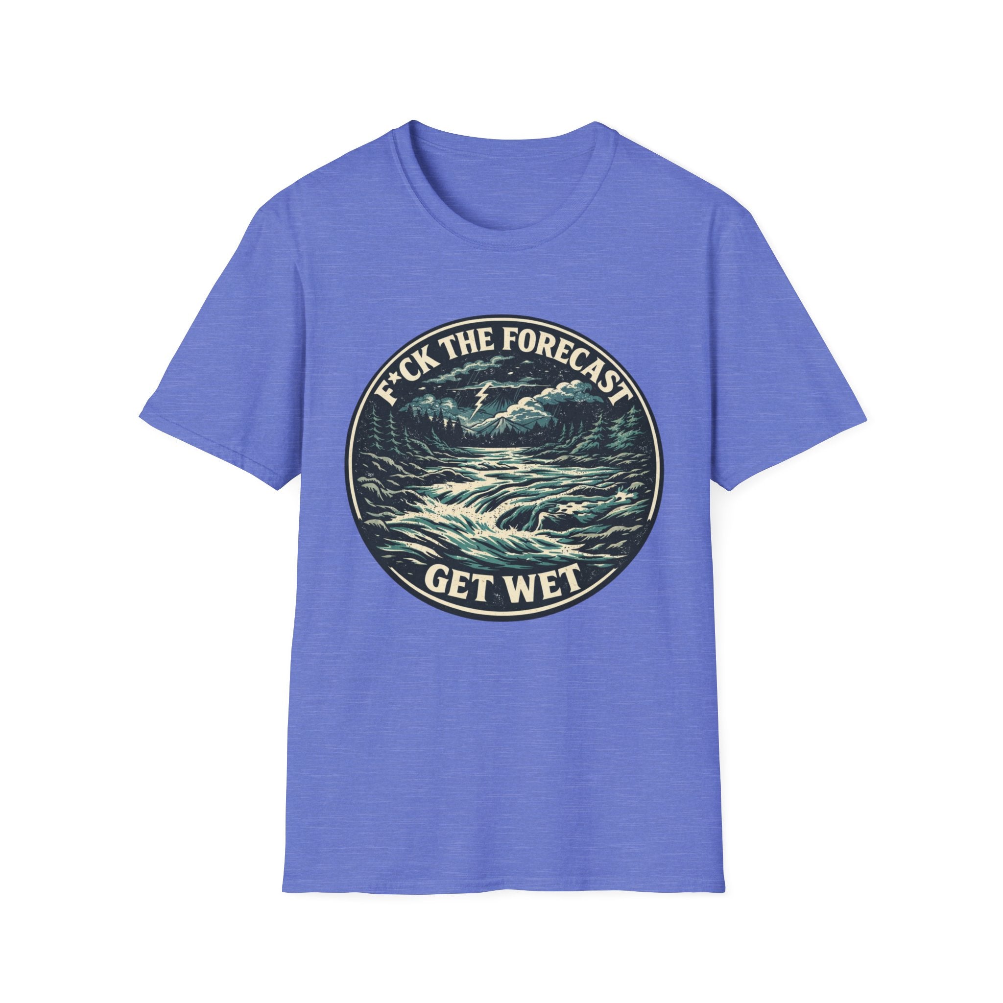Get Wet Surf Tee — “F*ck the Forecast” Ocean Wave T-Shirt