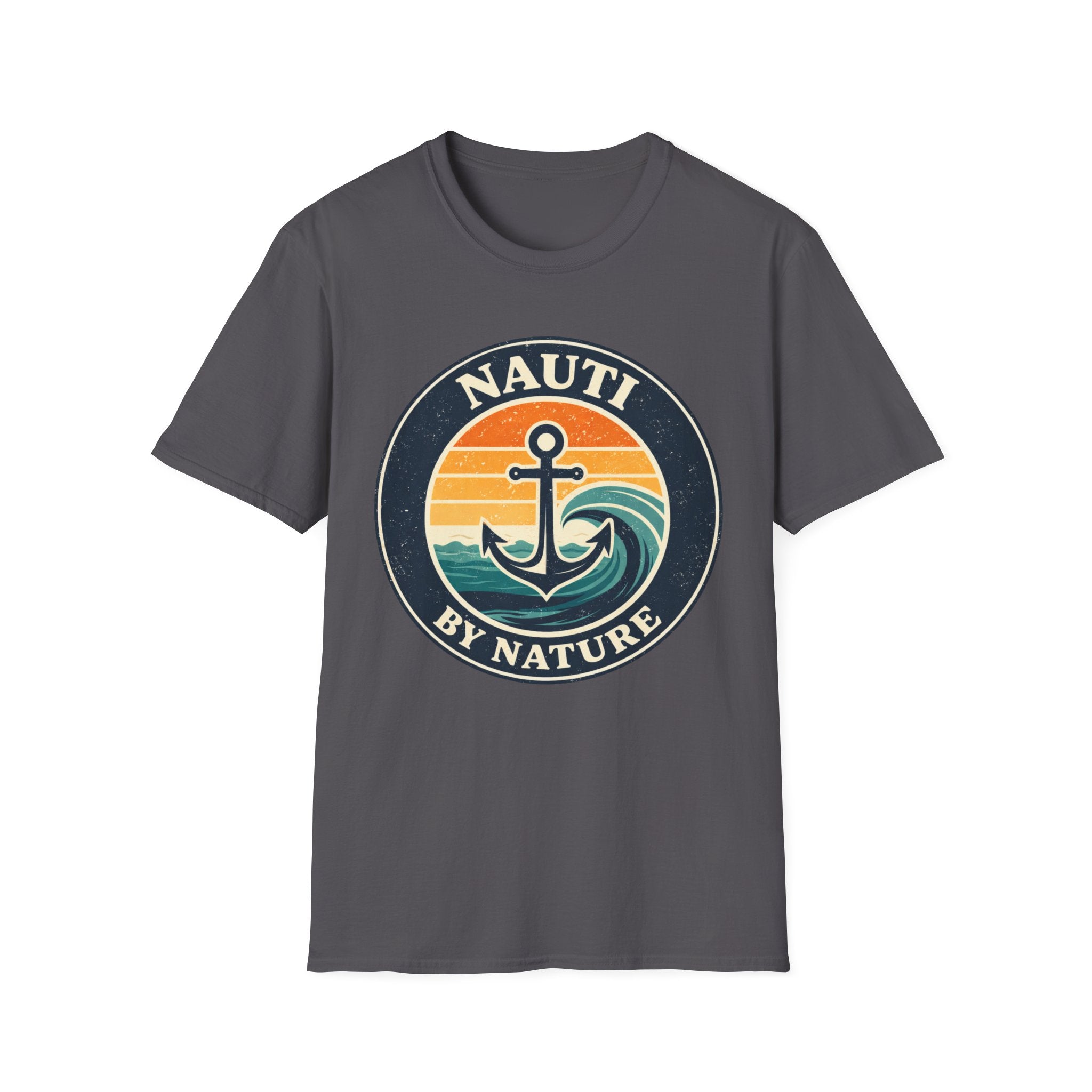 Nauti By Nature Anchor T-Shirt – Vintage Sunset Nautical Tee