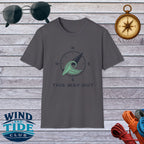 Compass Wave T-Shirt – “This Way Out” Adventure Tee