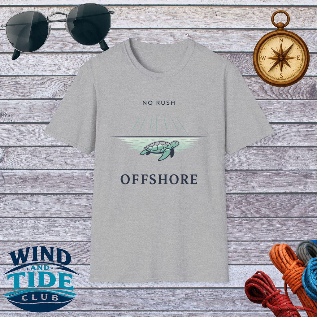 Offshore Turtle 'No Rush' T‑Shirt
