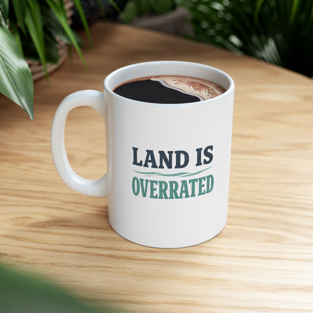 'Land Is Overrated' Ceramic Mug