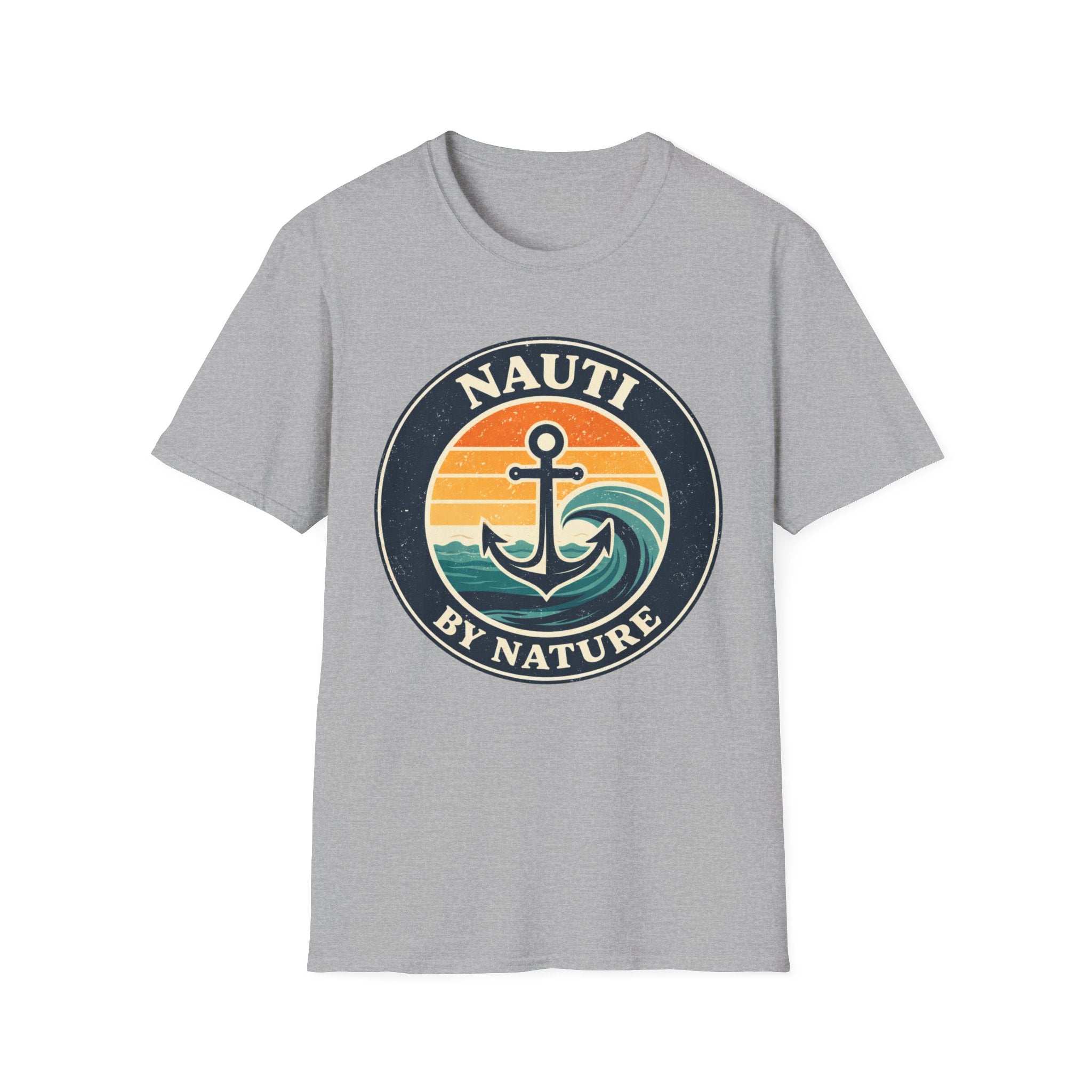 Nauti By Nature Anchor T-Shirt – Vintage Sunset Nautical Tee