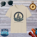 Sailboat Graphic T-Shirt — "Where the Wind Leads" Nautical Tee