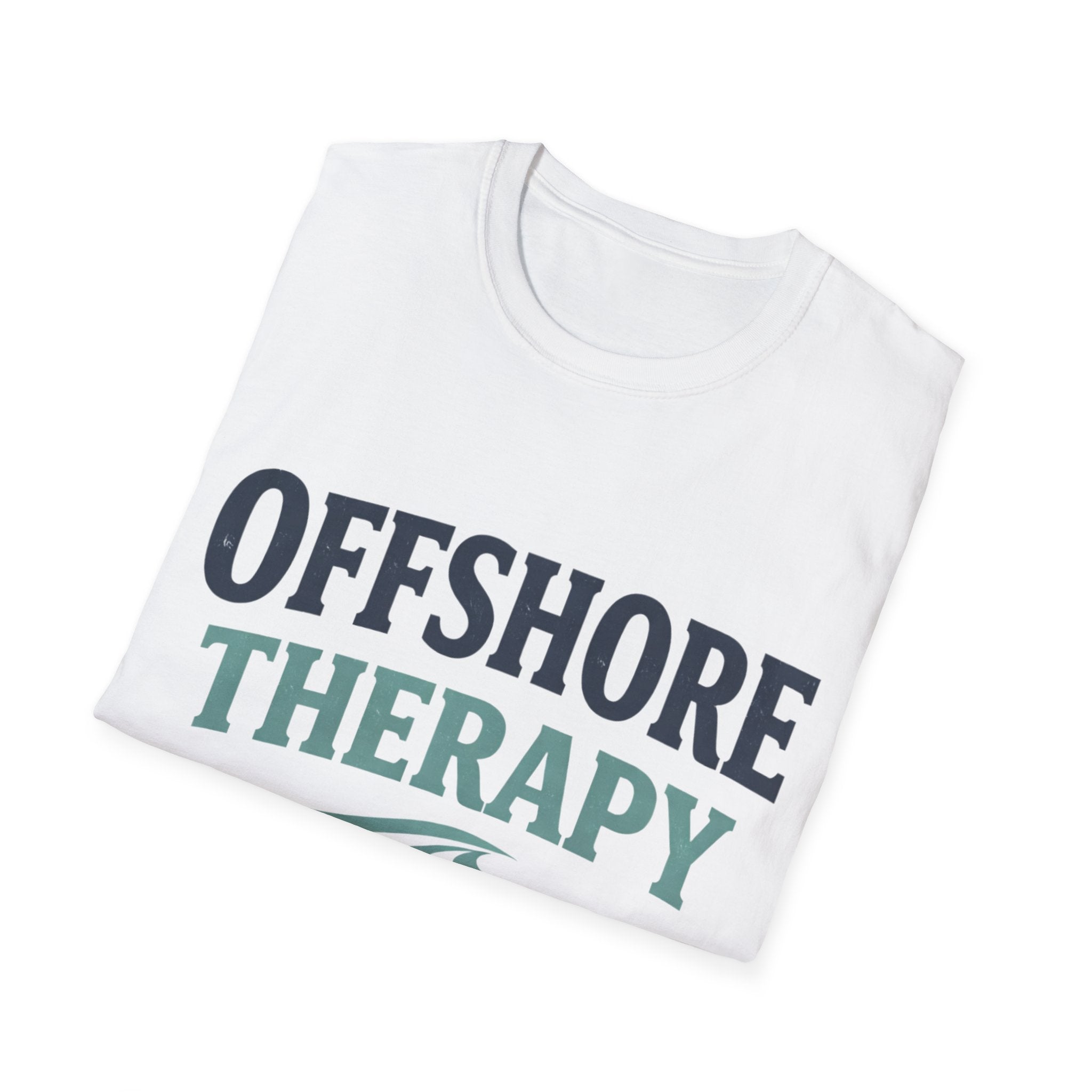 Offshore Therapy T-Shirt — Coastal Waves Beach Relaxation Tee