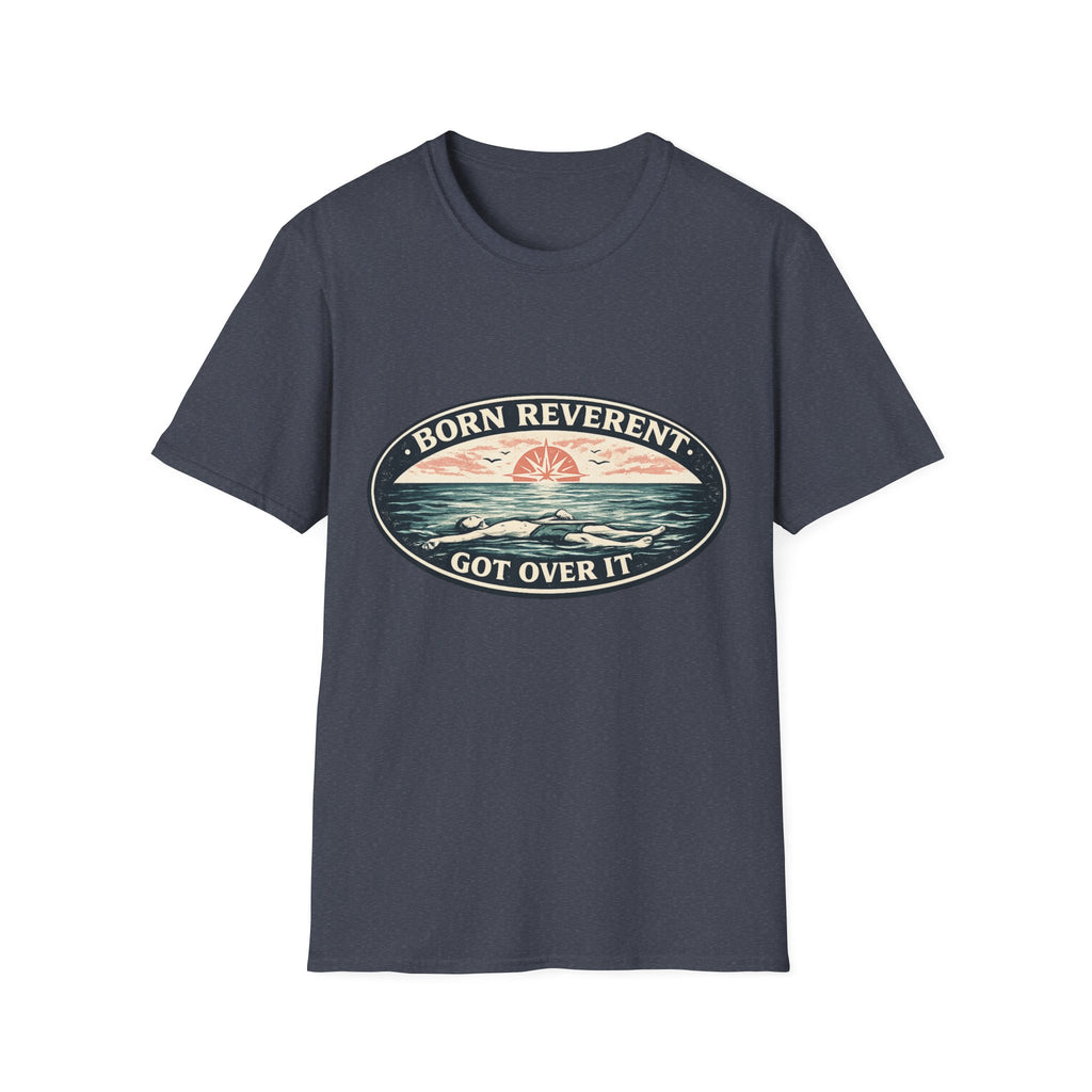Born Reverent Ocean T-Shirt — "Got Over It" Retro Sunrise Graphic