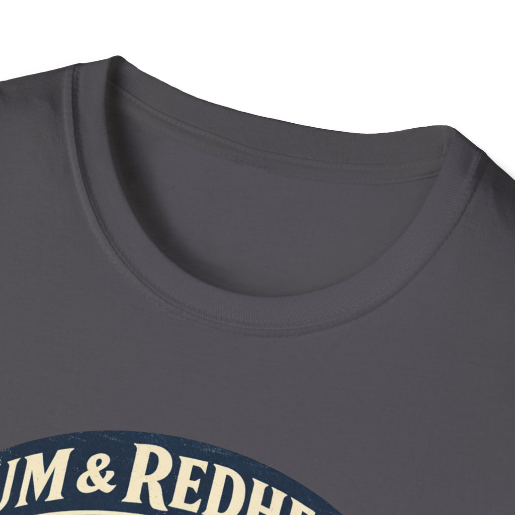 Rum & Redheads Retro Pinup T-Shirt — "Good Decisions Not Included"