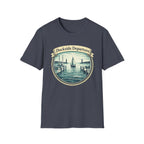 Dockside Departure Nautical T-Shirt — Vintage Sailboat Harbor Tee