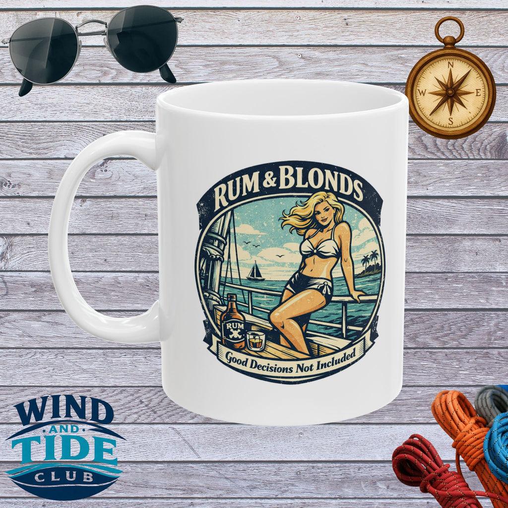 Rum & Blonds Coffee Mug — Good Decisions Not Included