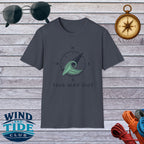 Compass Wave T-Shirt – “This Way Out” Adventure Tee