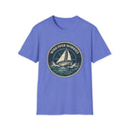 Sailboat Graphic Tee — "Wind Over Worries" Nautical T-Shirt