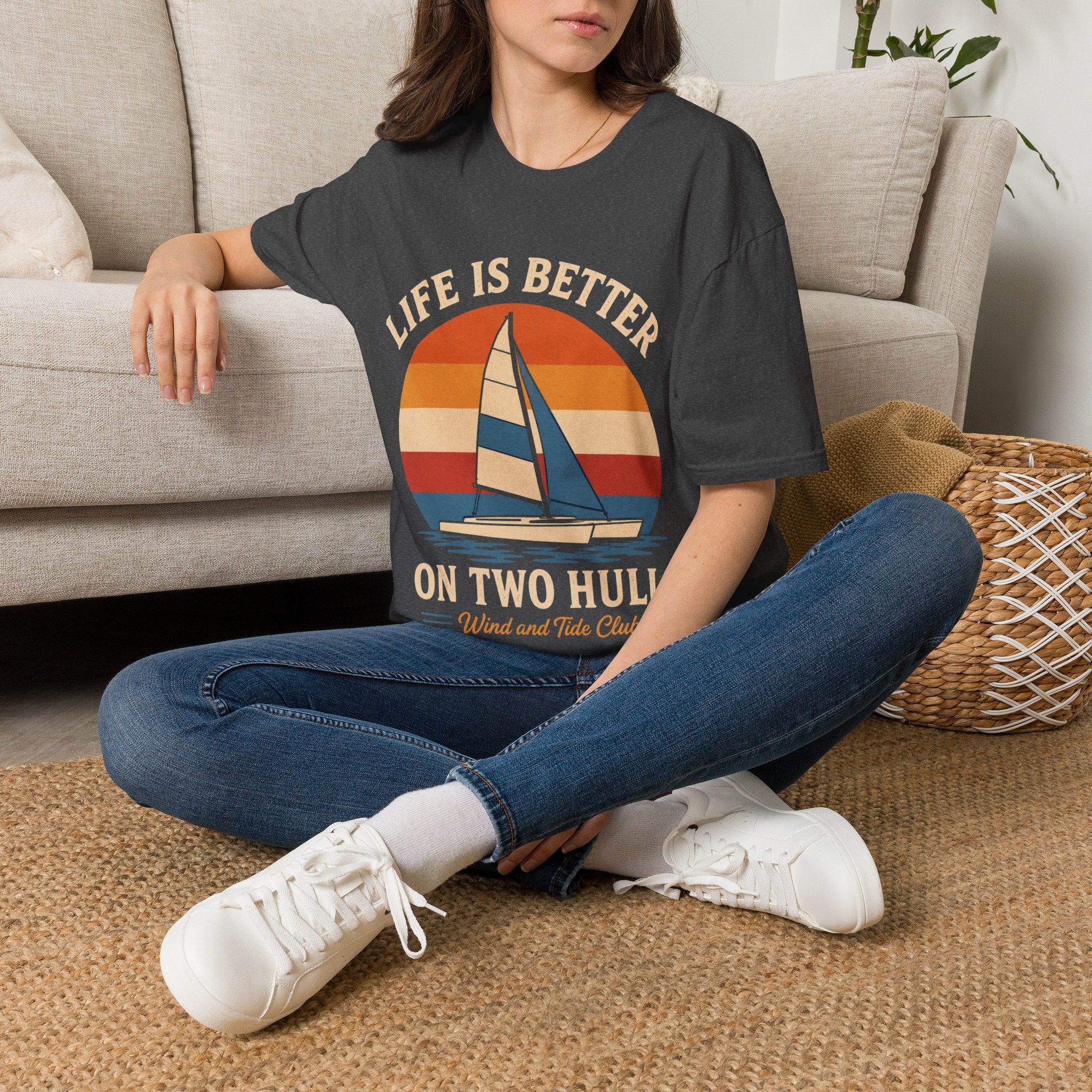 Life Is Better on Two Hulls T-Shirt – Wind and Tide Club