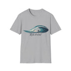 Surf Wave T‑Shirt — 'Ride It Out' Coastal Surfing Tee