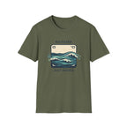 T-Shirt — "No Filter Just Water" Ocean Wave Camera Graphic