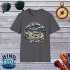 T-Shirt — "F*ck the Forecast, Get Wet" Vintage Swimmer Tee