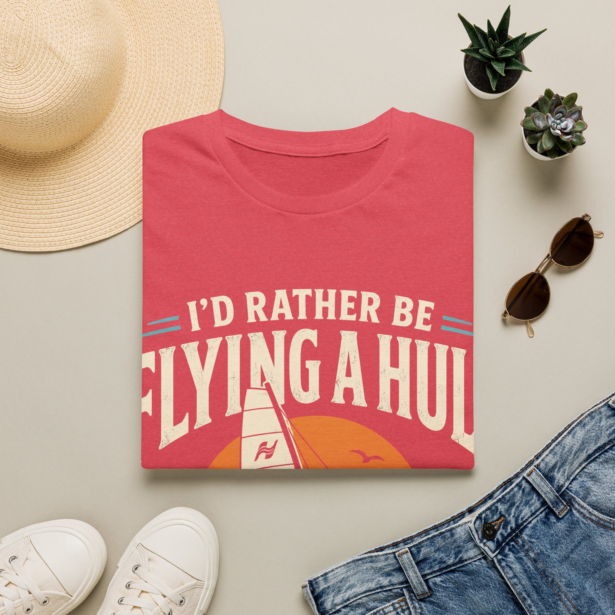 I’d Rather Be Flying a Hull T-Shirt – Wind and Tide Club
