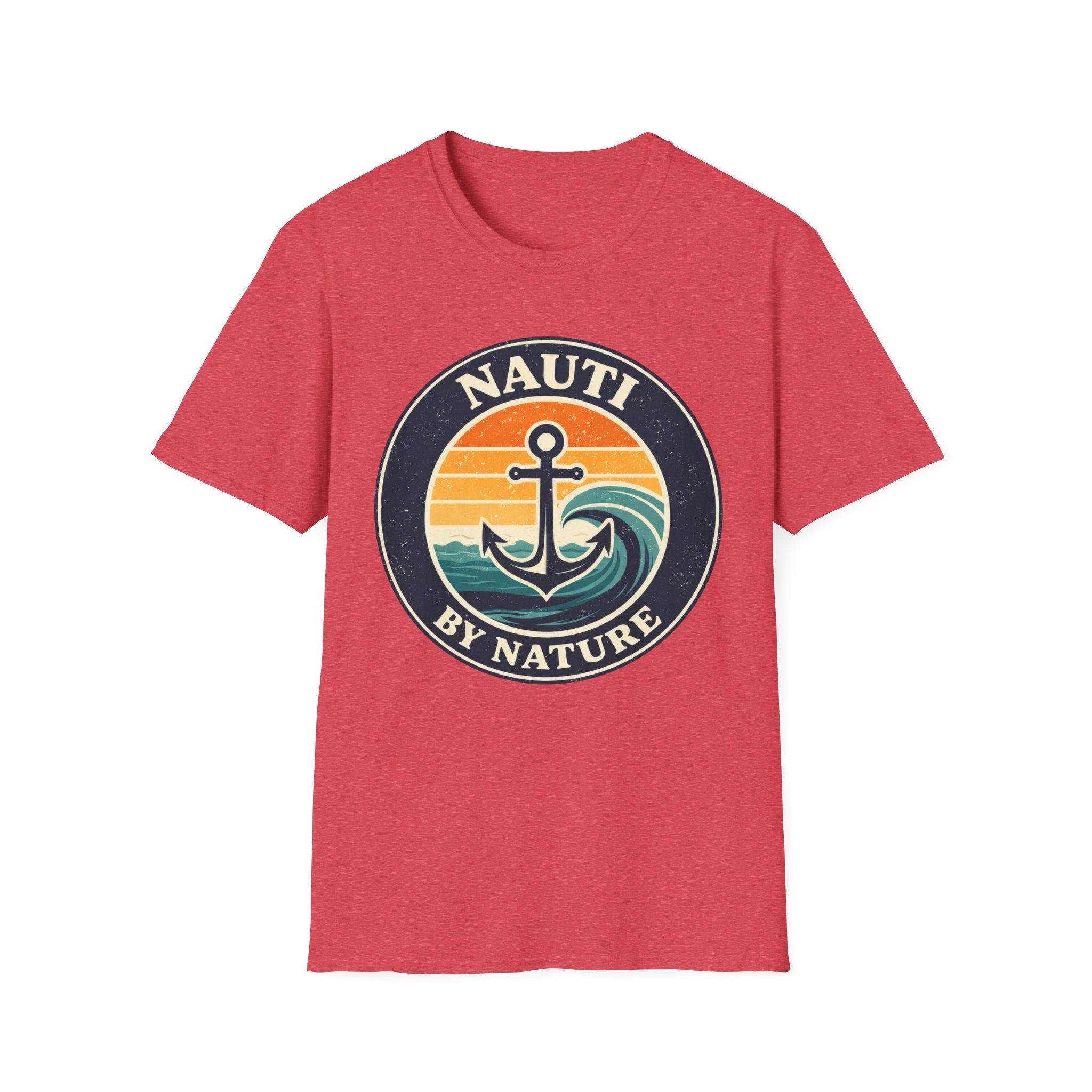 Nauti By Nature Anchor T-Shirt – Vintage Sunset Nautical Tee