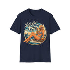 Let's Get Nautical T-Shirt – Retro Pinup Beach Sailing Graphic Tee