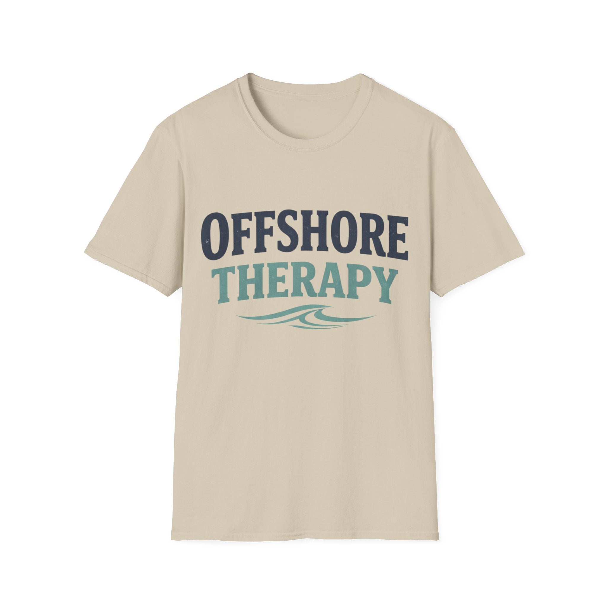 Offshore Therapy T-Shirt — Coastal Waves Beach Relaxation Tee