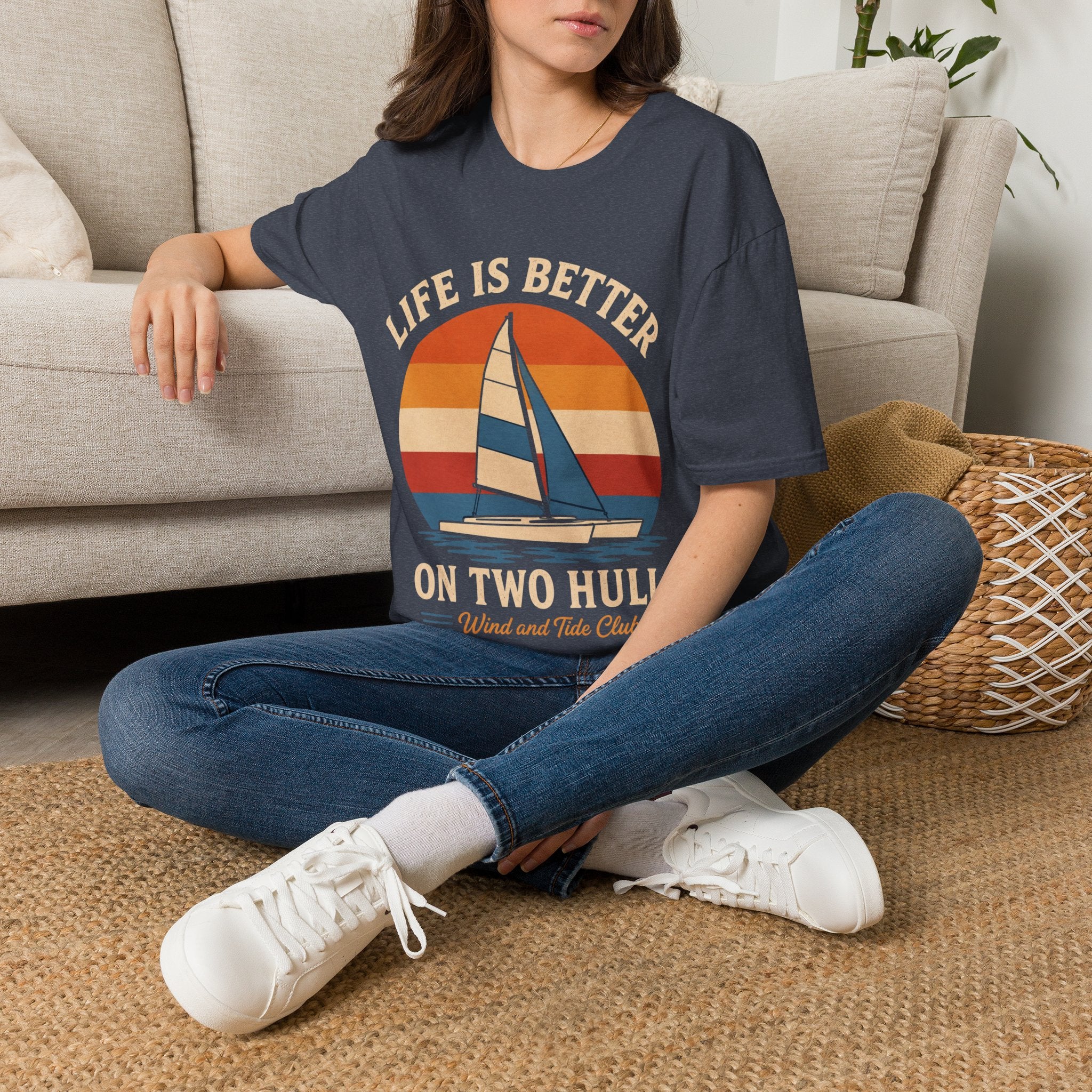 Life Is Better on Two Hulls T-Shirt – Wind and Tide Club