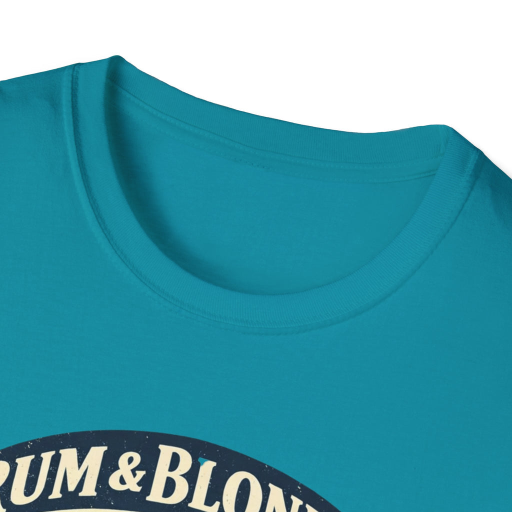 Rum & Blonds Vintage Pinup T-Shirt — 'Good Decisions Not Included' Beach Tee