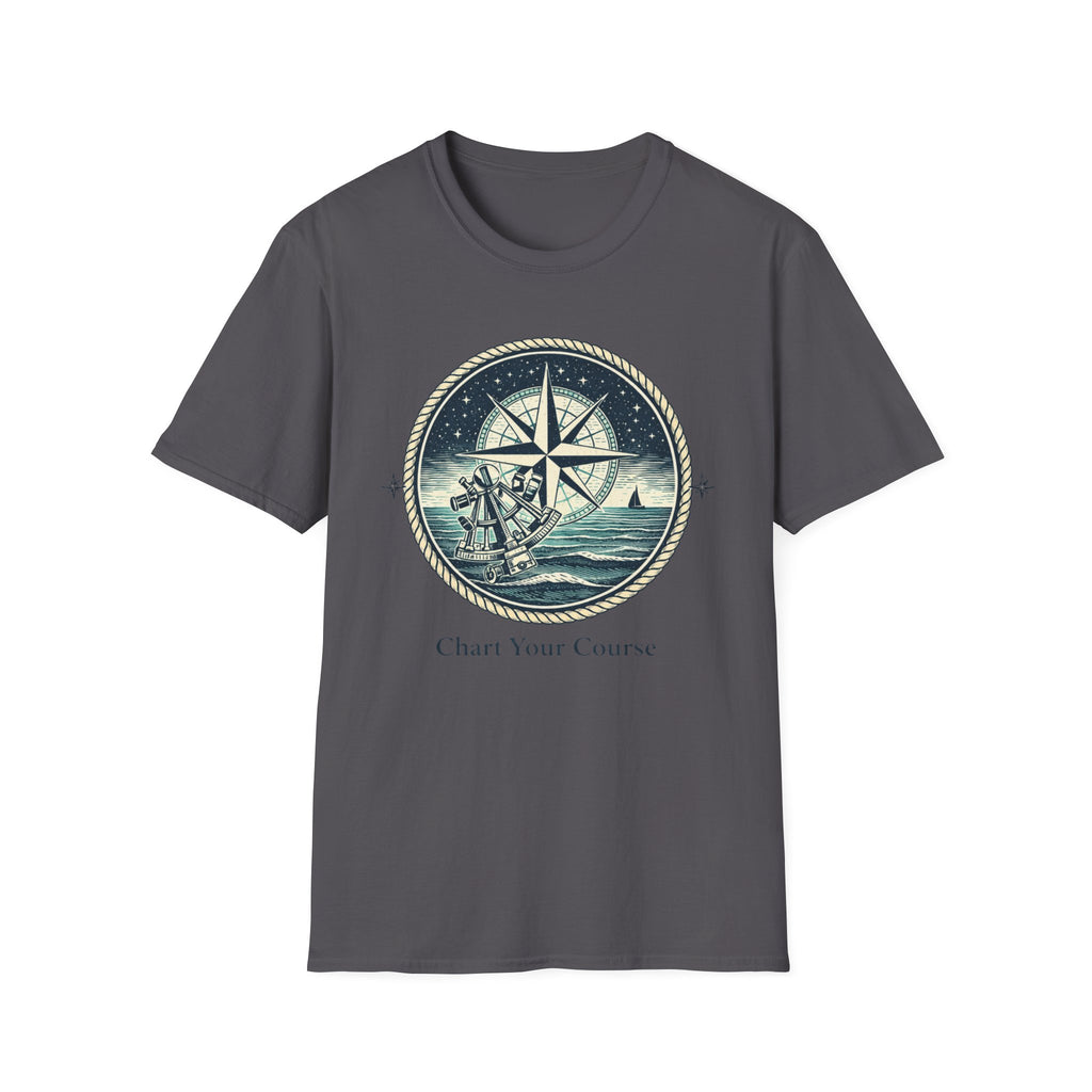 Compass Nautical T-Shirt — "Chart Your Course" Adventure Tee